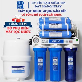 Máy lọc nước RO không vỏ tủ AQUA 8, 9, 10,11 cấp lọc , máy lọc nước RO lắp gầm bếp chính hãng AQUA, Máy lọc nước