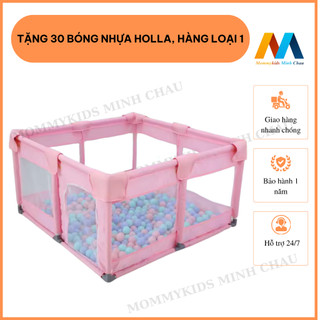  Quây cũi cho bé MommyKids Minh Chau thiết kế đẹp trang nhã cho trẻ tặng kèm 30 bóng nhựa holla 