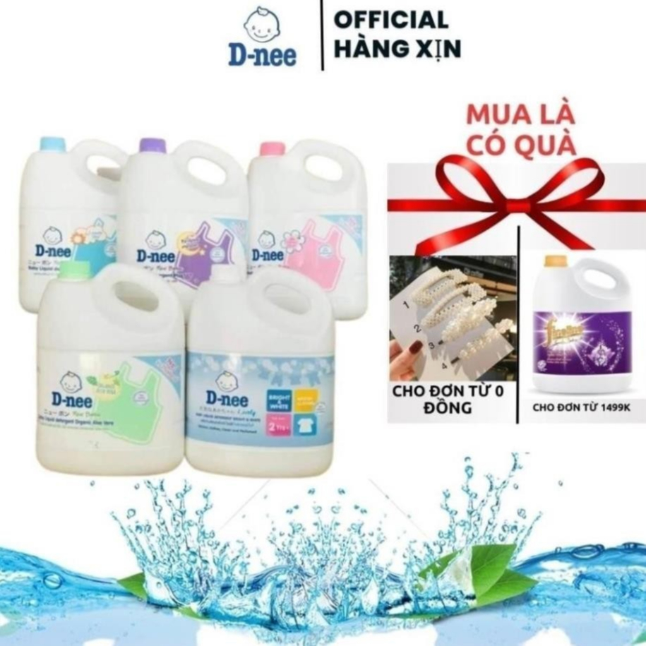 Nước giặt Dnee 3000ml-Nước Giặt Xả Cho Trẻ Em an toàn (Chính hãng Công ty Đại Thịnh) ..