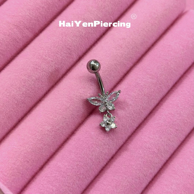 Khuyên Rốn Bướm Đá Xinh (Ảnh Thật)