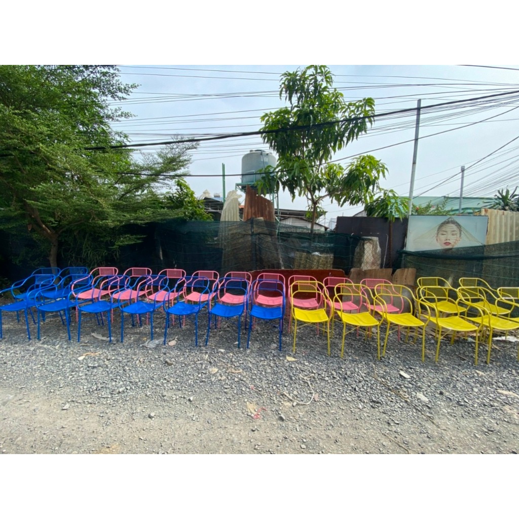 Ghế lưới sắt sơn tĩnh điện G168 ( soda chair)