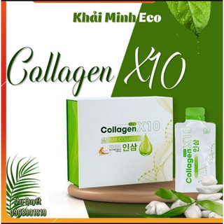 Collagen x10 thuần chay - thủy phân từ hồng sâm hàn quốc