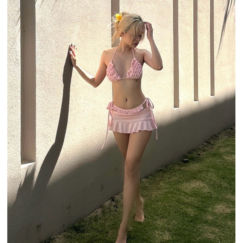 Bikini 3 Món Tam Giác Bèo Nhún Tiểu Thư EMMA Hàng Loại 1 (Video Shop EMMA Tự Quay) Mặc Nhiều Kiểu | BigBuy360 - bigbuy360.vn