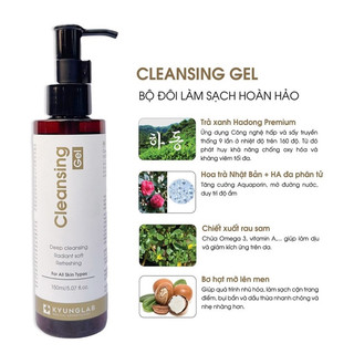 Sữa rửa mặt KyungLab Cleansing Gel 150ml sạch sâu, làm dịu và làm giảm kích ứng trên da