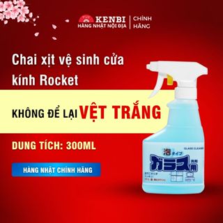 Chai xịt vệ sinh kính Rocket 300ml Làm sạch nhà cửa Nhật Bản