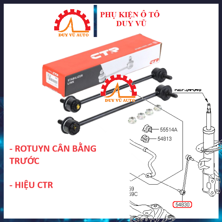 KIA CARENS ROTUYN CÂN BẰNG TRƯỚC KIA CARENS ĐỜI 2010-2016 HÀNG CTR