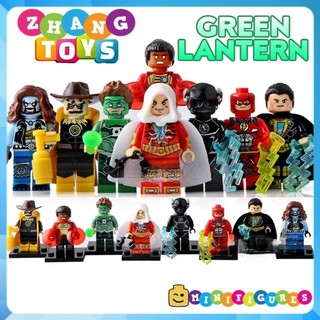 Đồ chơi Xếp hình Flash & Shazam gồm Green Lantern Fire Storm - Black Adam - Lobo - Scarecrow Minifigures Xinh X0153