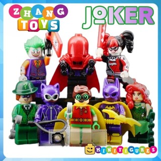 Đồ chơi Xếp hình Robin Bat Girl gồm Poison Ivy - CatWoman - Harley Quinn - RedHood - Joker Minifigures Xinh X0152