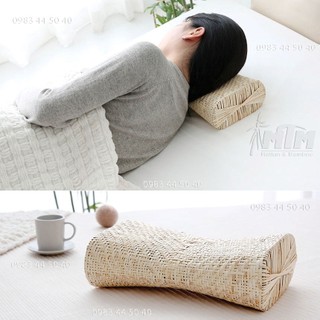 Gối mây tự nhiên - gối điều hoà, thoáng mát không bí mồ hôi.