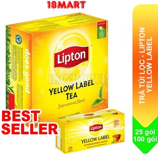Trà lipton túi lọc yellow label tea - hộp 25 & 100 gói