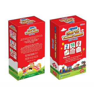 Sách bộ thẻ học ghép số thông minh từ 1-20
