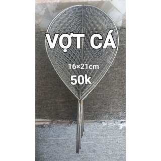 Vợt cá inox 16×21cm , vợt vớt cá ,vợt xúc cá bắt cá fishing