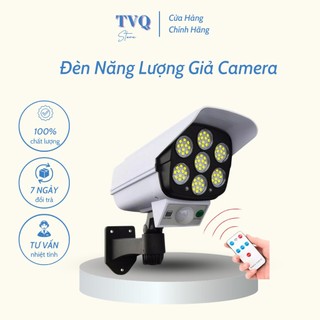 Đèn Năng Lượng Mặt Trời Giả Camera Ngoài Trời Cảm Biến Tự Động Bật Tắt Chống Nước IP67 GVQ Store