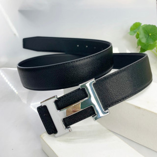 Thắt lưng nam chữ h dây nịt bấm lỗ siêu hot bản to 3,8cm