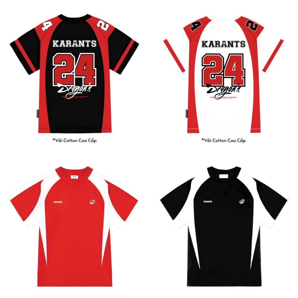 [M] Áo thun thể thao Dragon số 24 Karants Vải Cotton Cao Cấp Local Brand Form Oversize #Hot #2024