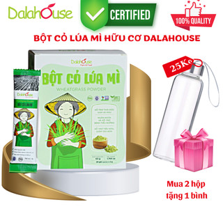 Bột cỏ lúa mì 100% nguyên chất Dalahouse Organic 100% Date mới