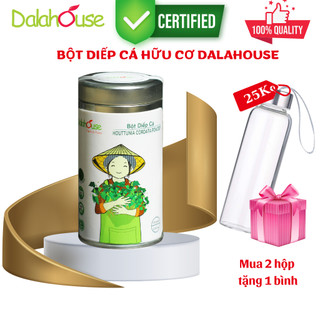 Bột DIẾP CÁ Dalahouse hữu cơ (Organic) Sấy Lạnh Nguyên Chất - Gói 150g tiết kiệm, DATE MỚI NHẤT
