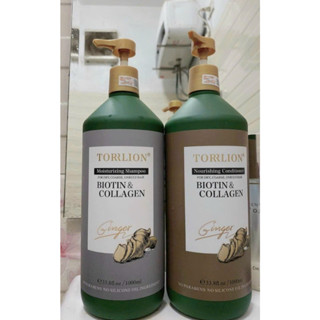  Dầu gội Xả Gừng Thiên Nhiên Biotin & Collagen TORRLION 1000ml. Ngăn Ngừa Gàu Chống Rụng và Kích Thích Mọc Tóc_ Lusy 