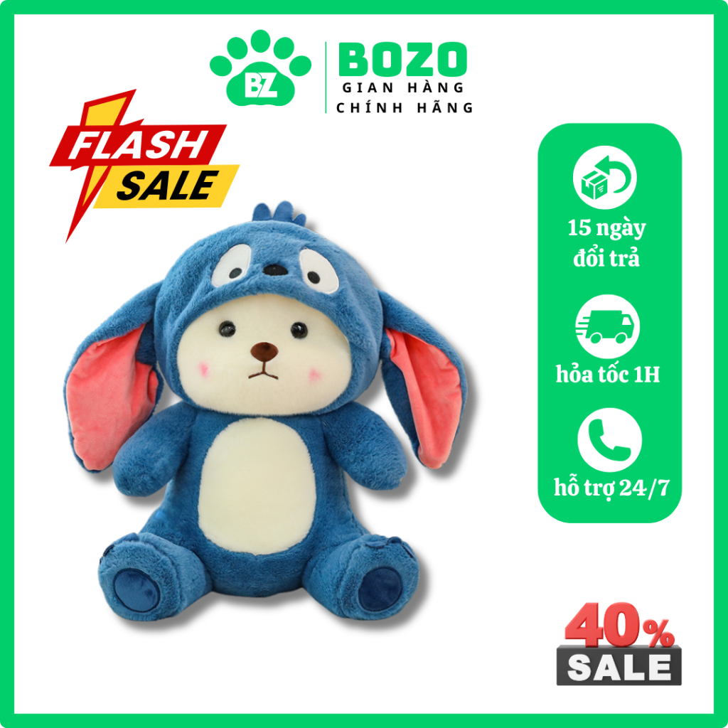Gấu bông lena Stitch(chính hãng) .thú nhồi bông lena coplay cao câp(có ship hỏa tốc)(nhận gói quà)