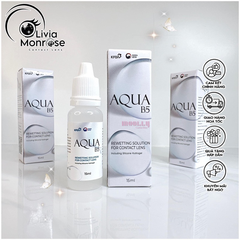 Nước Nhỏ mắt lens Aqua B5 13ml ( cấp ẩm cho mắt )