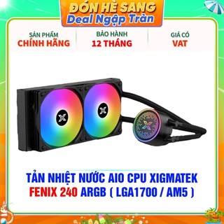 Tản nhiệt nước aio cpu xigmatek fenix 240 argb bh 12t