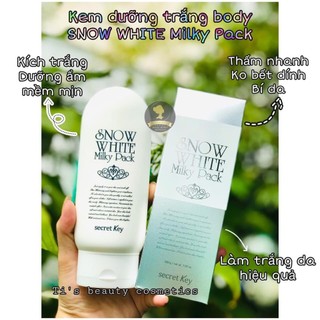 Kem Ủ Tắm Trắng Secret Key Snow White Milky Pack