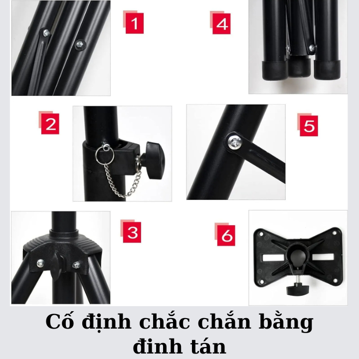 Chân loa đứng inox loại cao Đạt Vinh