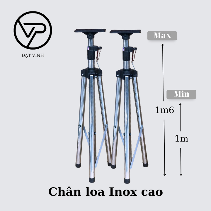 Chân loa đứng inox loại cao Đạt Vinh