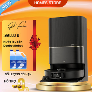 Robot hút bụi lau nhà dreame x40 new 100% - kết nối app trọn đời, giặt sấy nước nóng lực hút 1200 pa