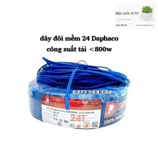 Dây điện đôi mềm 24t daphaco - bán theo mét