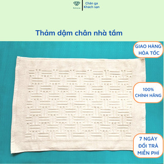 Thảm chân nhà tắm, khăn lau chân phong phú chất liệu cotton thấm hút cực tốt  size 42cm x 65cm thảm dày chống trượt