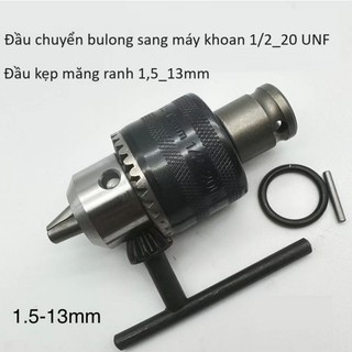 Đầu chuyển đổi bulong sang đầu máy khoan - đầu chuyển khoan đa năng