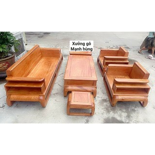Bộ bàn ghế salon gỗ hương đá mẫu tay chứng đối giá xưởng, chất gỗ đẹp