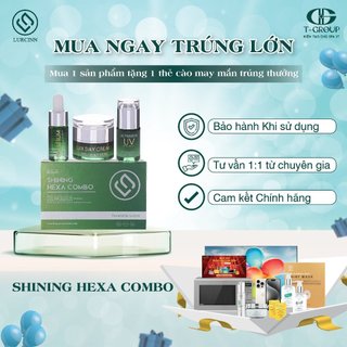 Bộ Dưỡng Trắng Da Căng Bóng Tại Nhà X20 Lần Shining Hexa Combo Lurcinn - Căng bóng chỉ sau 7 ngày