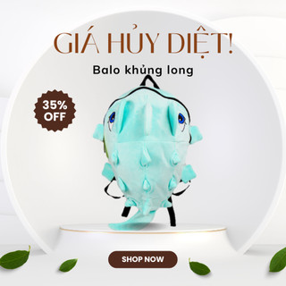 Balo khủng long đựng mũ bảo hiểm size trung vừa mũ fullface
