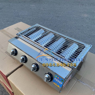 Bếp nướng BBQ bằng gas 4 đầu đốt ngắn