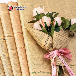 Giấy Báo Gói Hoa, Quà Giấy Gói Quà Vintage Loại đẹp, Dày dặn