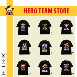 BST  Mẫu Áo thun (Đen) Game Free Fire Biệt đội vô cực - Alok - FF572 mẫu áo thun thoáng mát | HERO TEAM STORE