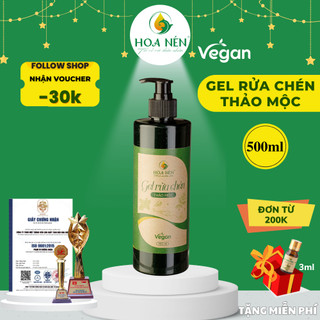Gel Rửa Chén Thảo Mộc - Hoa Nén - Vegan - Sản phẩm từ tự nhiên - An toàn da tay - 500ml