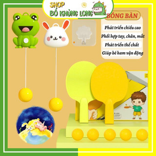 Đồ chơi bóng bàn treo tường cho bé ếch bóng bàn treo cho bé đồ chơi cho bé trai - bố khủng long