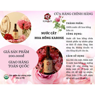 Nước Cất Hoa Hồng Karose