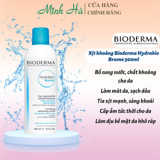 Xịt khoáng Bioderma Hydrabio Brume 300ml Cấp Ẳm Tức Thì