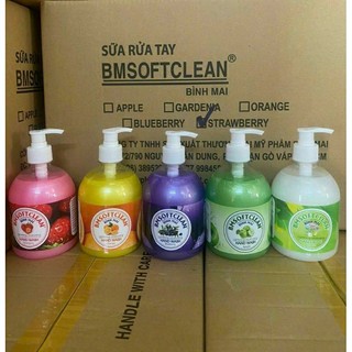 Sữa rửa tay bmsoftclean 5 hương thơm