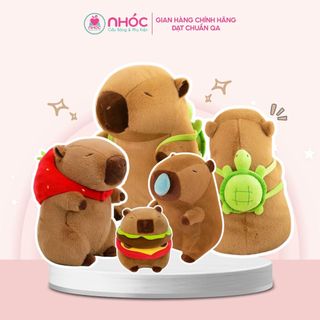  Thú bông Capybara chuột lang chảy nước mũi, cosplay nhiều kiểu dáng dễ thương - NHÓC