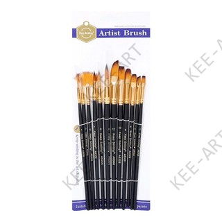 [Kee-art] Bộ Cọ Vẽ Keep Smiling A6308 (12 Cây)
