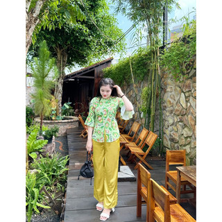 đồ bộ bà ba tay loe cho mẹ và bé