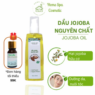 Dầu jojoba nguyên chất hữu cơ homespa - dưỡng da, dưỡng tóc - 130ml / 250ml / 500ml / 1000ml