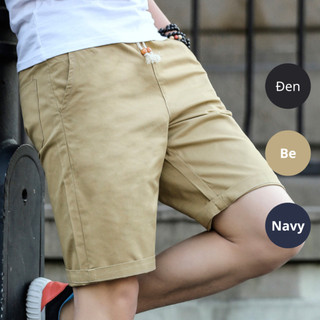 Quần short nam vải đũi thô cotton nguyên chất quần đùi nam form trên gối phong cách hàn quốc Vua Boxer - SHORT-2Hat