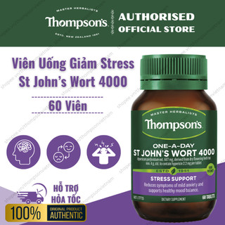 Viên Uống Hỗ Trợ Căng Thẳng Áp Lực - Thompson's One-A-Day St John's Wort 4000 - 60 Viên