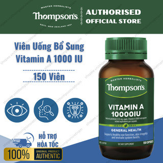 Viên Uống Bổ Sung Vitamin A 1000IU - Hỗ Trợ Sức Khỏe Mắt - Thompson's Vitamin A 1000IU - 150 Viên